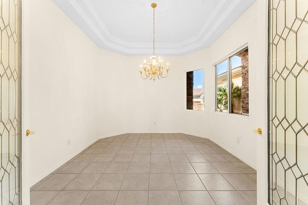 Chandelier, Empty room, Interior