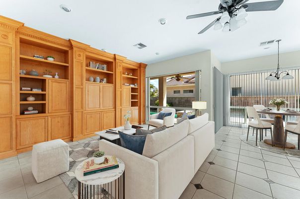 Dining room, Interior, Living room, Pendant Lights, Recessed Lighting
