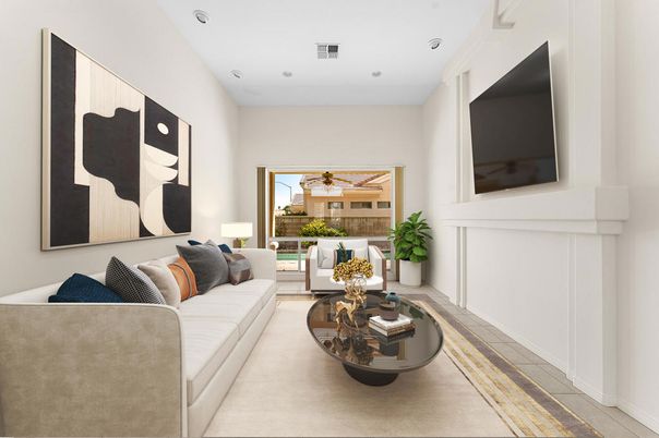 Interior, Living room, Recessed Lighting