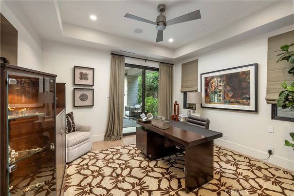 Home Office, Interior, Recessed Lighting