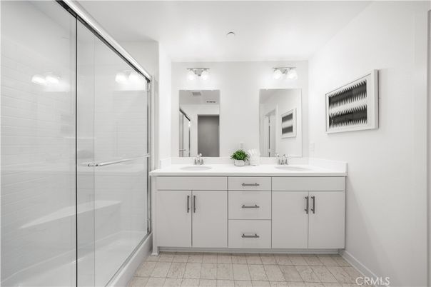 Bathroom, Dual Sink Vanities, Glass Shower, Interior