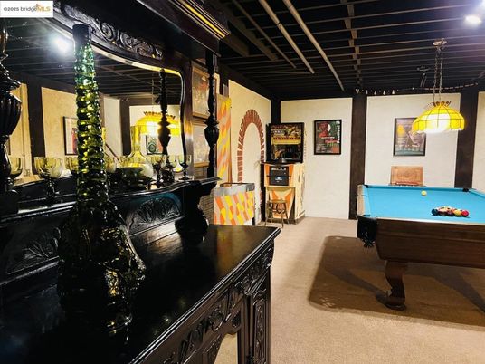Billiard Table, Game Room, Interior, Pendant Lights