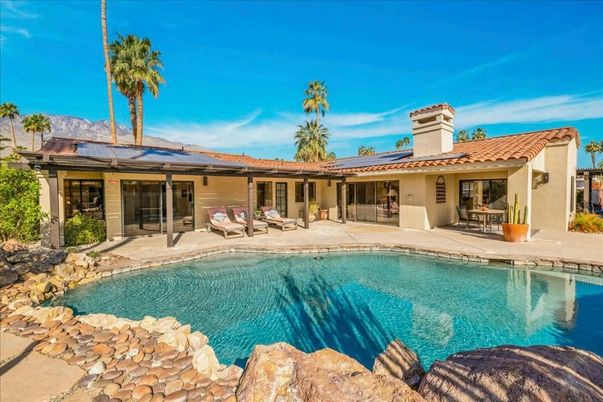 Exterior, Pool, Solar Panels