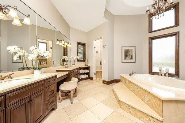 Bathroom, Chandelier, Dual Sink Vanities, Interior