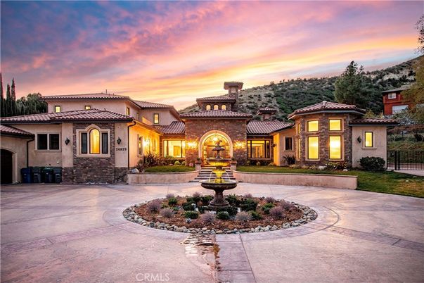 Attached, Backyard, Exterior, Facade, Mediterranean