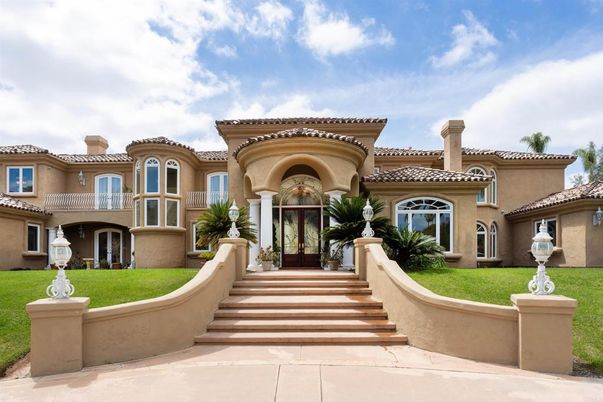 Backyard, Exterior, Facade, Mediterranean