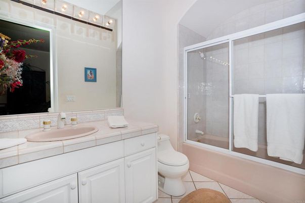 Bathroom, Glass Shower, Interior, Tile Countertops