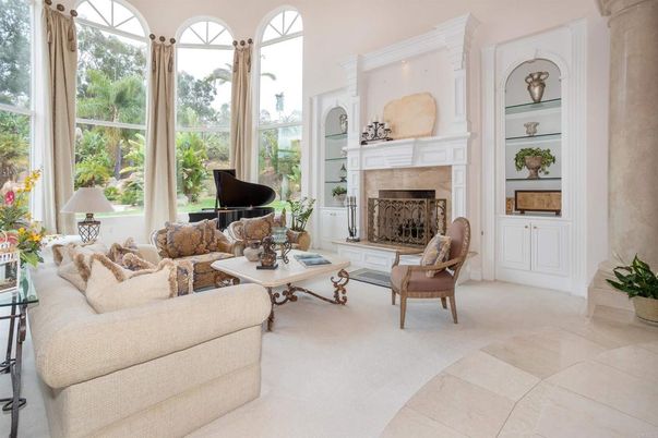 Fireplace, Interior, Living room, Piano