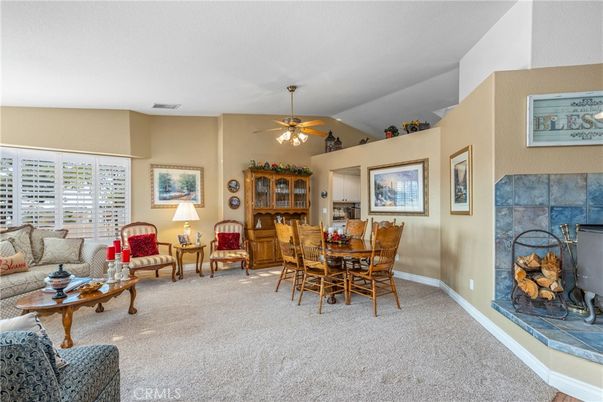 Dining room, Fireplace, Interior, Living room