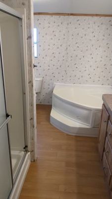 Bathroom, Interior, Wood Texture Flooring