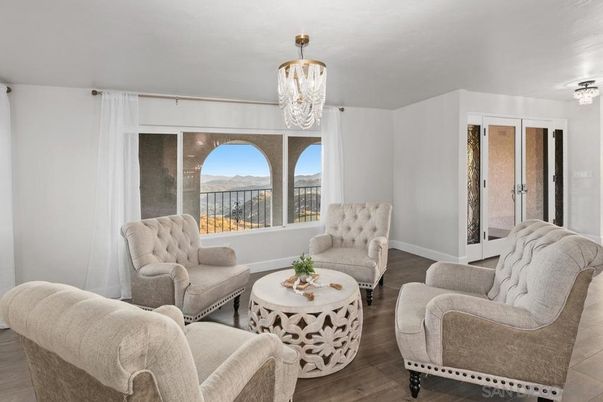 Chandelier, Interior, Living room, Wood Texture Flooring