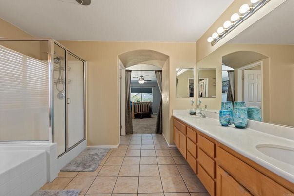 Bathroom, Dual Sink Vanities, Glass Shower, Interior