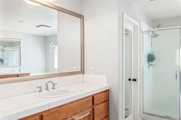 Bathroom, Glass Shower, Interior, Tile Countertops