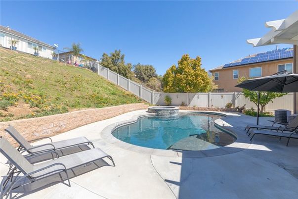 Exterior, Pool, Solar Panels