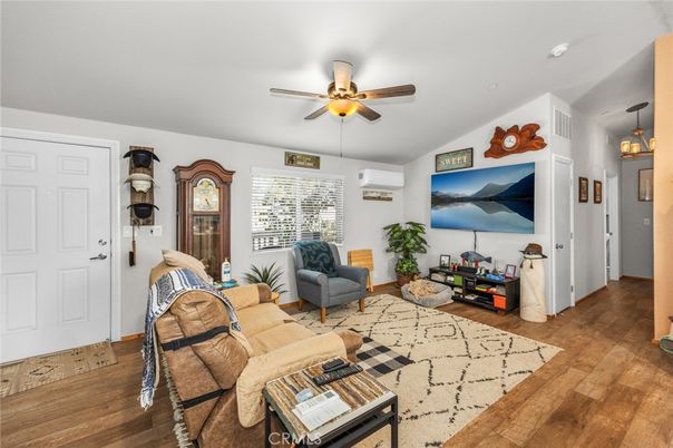 Interior, Living room, Pendant Lights, Wood Texture Flooring