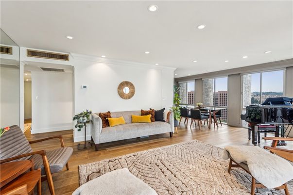 Dining room, Interior, Piano, Recessed Lighting, Wood Texture Flooring
