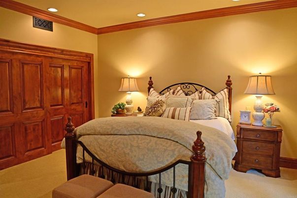 Bedroom, Interior, Recessed Lighting