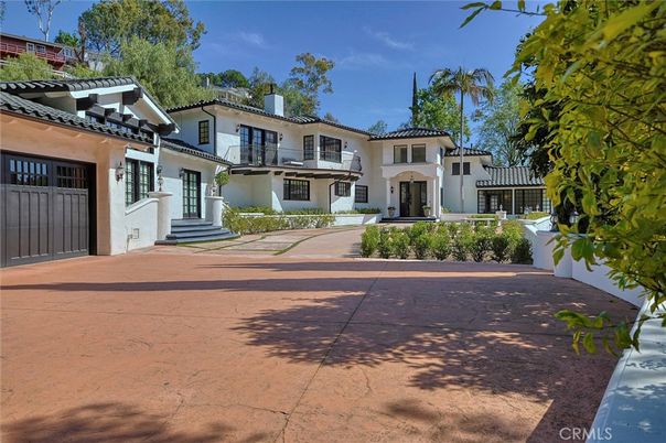 Attached, Backyard, Exterior, Facade, Mediterranean