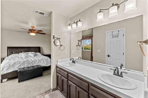 Bathroom, Bedroom, Dual Sink Vanities, Interior, Tile Countertops