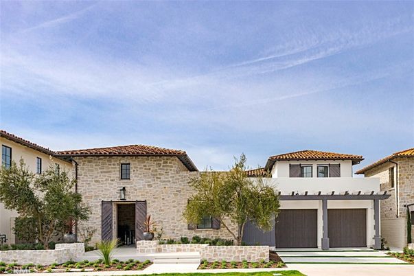 Attached, Exterior, Facade, Brick Facade, Mediterranean