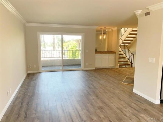 Empty room, Interior, Pendant Lights, Wood Texture Flooring