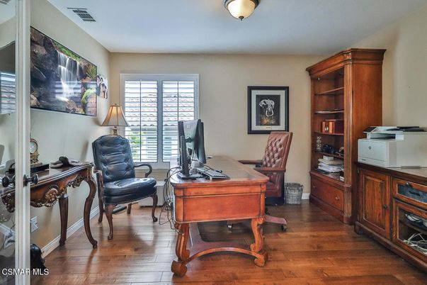 Home Office, Interior, Wood Texture Flooring