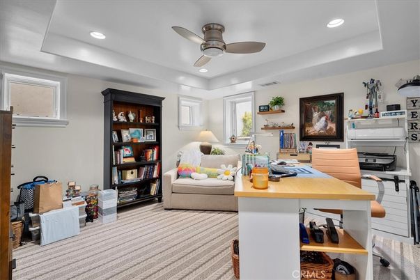 Home Office, Interior, Recessed Lighting