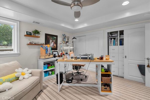 Home Office, Interior, Recessed Lighting