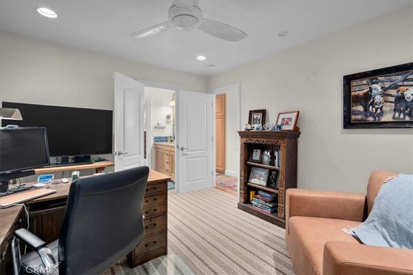 Home Office, Interior, Recessed Lighting