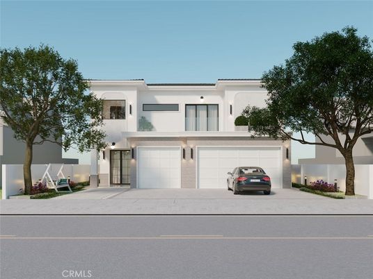 Attached, Exterior, Facade, Modern