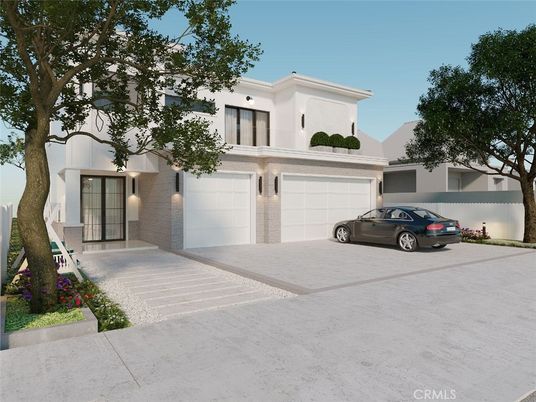 Attached, Exterior, Facade, Modern