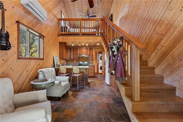 Interior, Kitchen, Stainless Steel Appliances, Wooden Beams, Wooden Ceilings, Wooden Walls