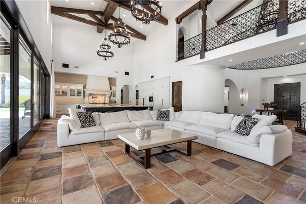 Chandelier, Dining room, Interior, Kitchen, Living room, Pendant Lights, Recessed Lighting, Wooden Beams