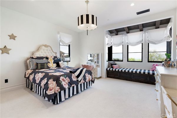 Bedroom, Interior, Pendant Lights, Recessed Lighting