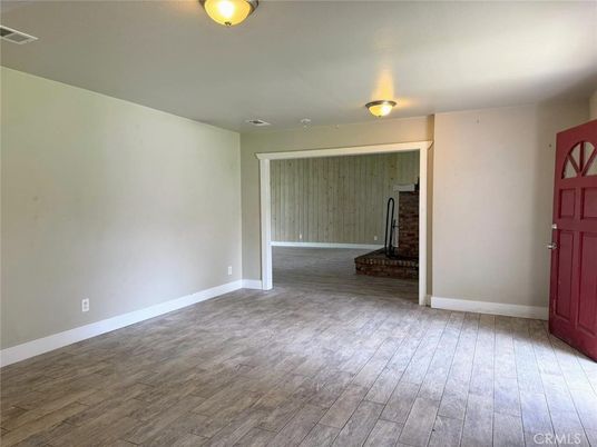 Empty room, Fireplace, Interior, Wood Texture Flooring