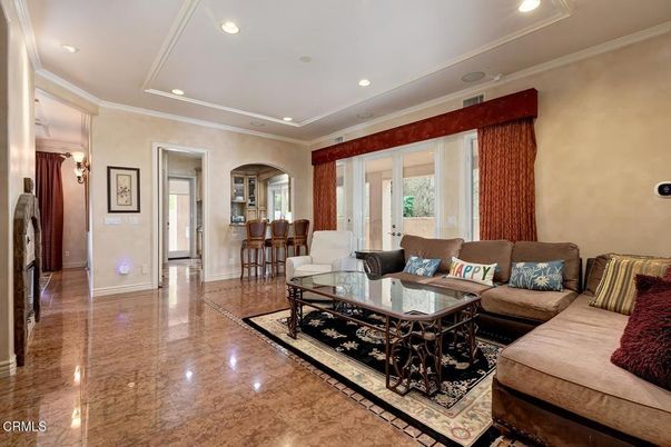 Interior, Living room, Recessed Lighting