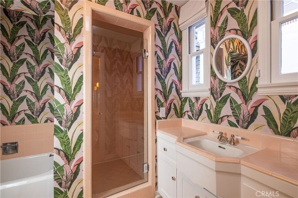 Bathroom, Glass Shower, Interior, Tile Countertops