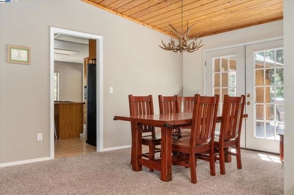 Dining room, Interior, Wooden Ceilings