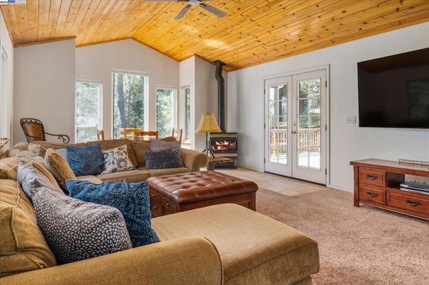 Interior, Living room, Wooden Ceilings