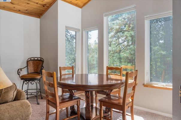 Dining room, Interior, Wooden Ceilings