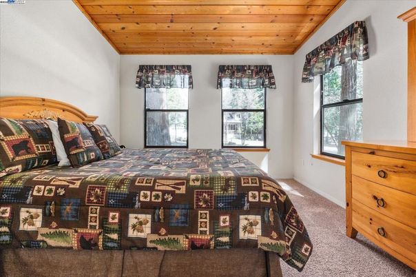 Bedroom, Interior, Wooden Ceilings