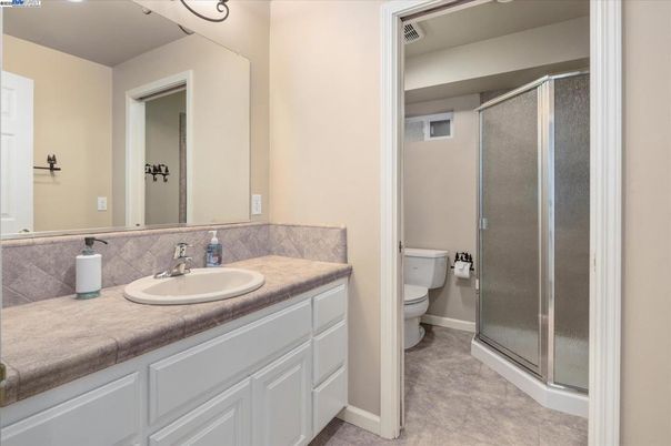 Bathroom, Glass Shower, Interior, Tile Countertops