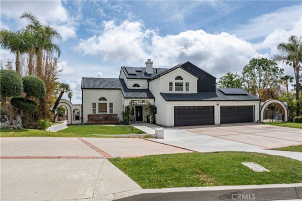 Attached, Exterior, Facade, Solar Panels, French Provincial