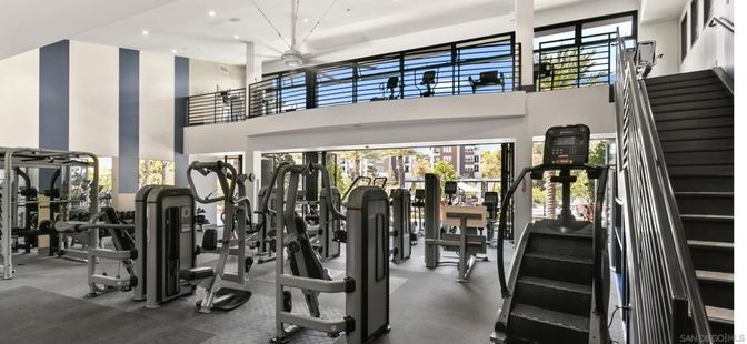 Fitness Equipment, Gym, Interior, Recessed Lighting