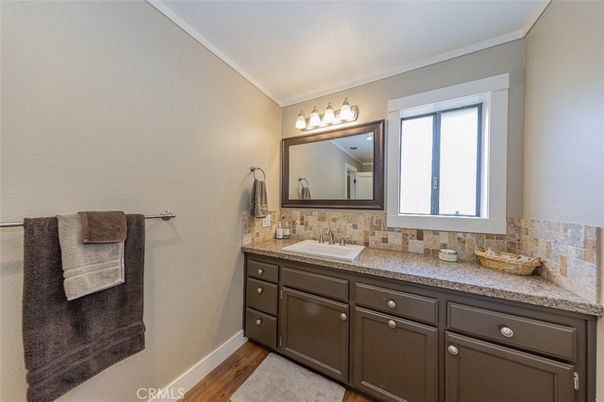 Bathroom, Dual Sink Vanities, Interior, Wood Texture Flooring