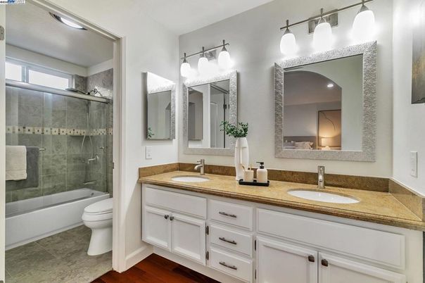Bathroom, Dual Sink Vanities, Glass Shower, Interior