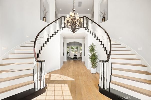 Chandelier, Interior, Recessed Lighting, Wood Texture Flooring