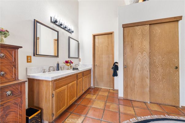 Bathroom, Dual Sink Vanities, Interior, Tile Countertops