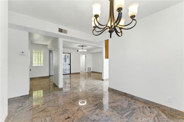 Chandelier, Empty room, Interior