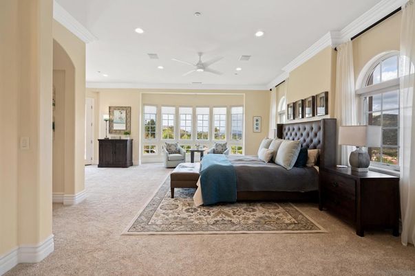 Bedroom, Interior, Recessed Lighting